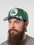 Бейсболка MITCHELL NESS арт. HP10368-BCEGREN Boston Celtics NBA (зеленый / черный)